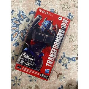 Transformers R.E.D. Optimus Prime Action Figure Robot Enhanced Design Hasbro Red